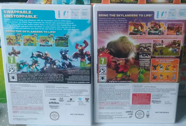 Pacchetto 2 giochi Skylanders Wii: Giants e Swap Force