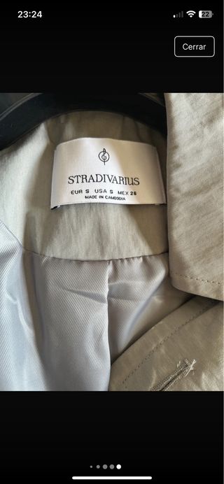 Gabardina gris NUEVA