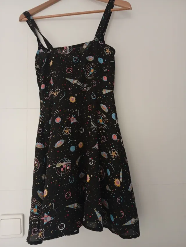 Vestido Compañía Fantástica Negro Espacio