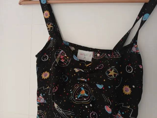 Vestido Compañía Fantástica Negro Espacio
