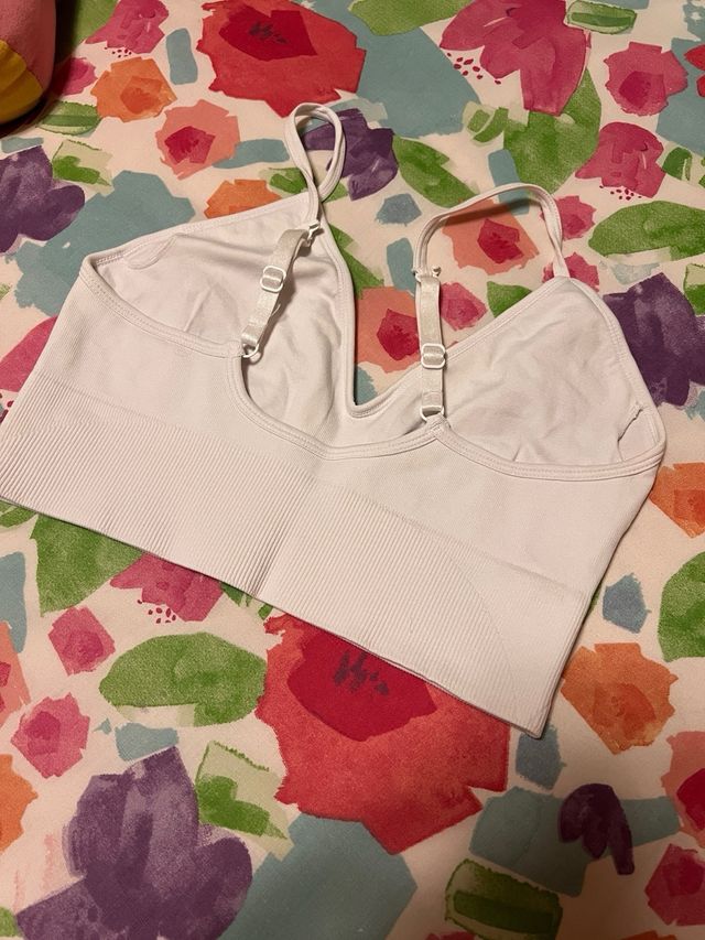 Sujetador deportivo blanco talla M