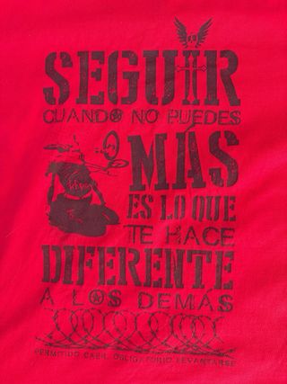 Camiseta KFre Roja Motivacional