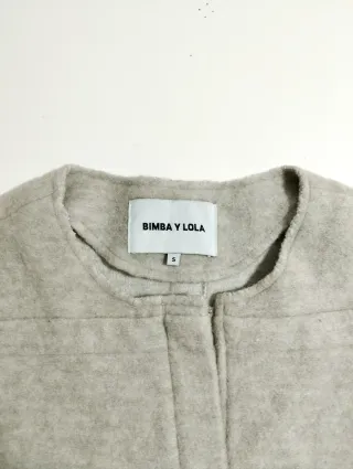 Abrigo Bimba y Lola Beige Mujer