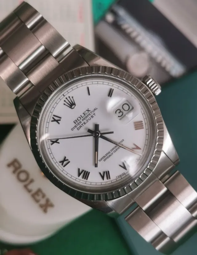 Rolex Datejust Esfera Blanca
