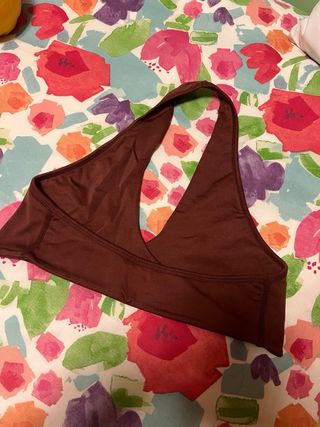 Sujetador deportivo marrón talla M