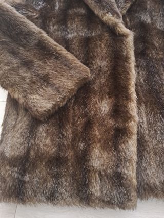 Pelliccia ecologica visone marrone