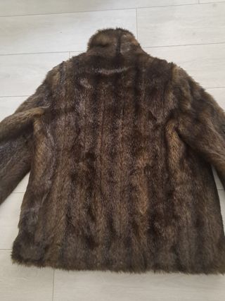 Pelliccia ecologica visone marrone