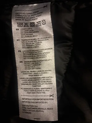 Chaleco acolchado invierno hombre negro