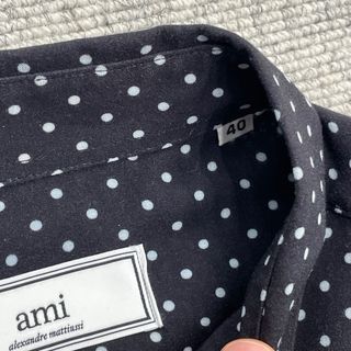 Camicia Ami Alexandre Mattiussi pois nera