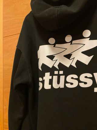 Sudadera Negra Stüssy Talla M