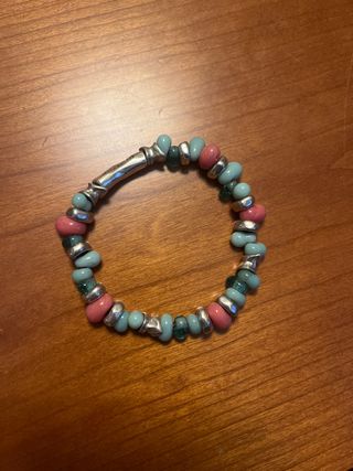 Pulsera Uno de 50 Plata y Piedras