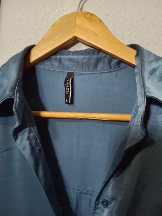 Camisa azul mujer talla L