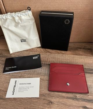 Montblanc Portacarte Rosso Scuro