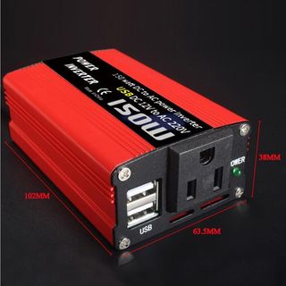 Inversor Coche 150W DC a AC 12V a 220V