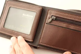 Cartera Hombre Marrón/Beige.