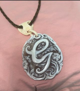 Collana Cameo con iniziale G