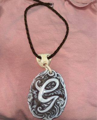 Collana Cameo con iniziale G