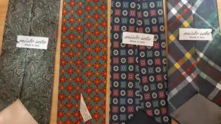 Lotto 9 cravatte misto seta Made in Italy