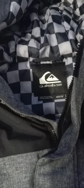 Abrigo gris y negro talla M