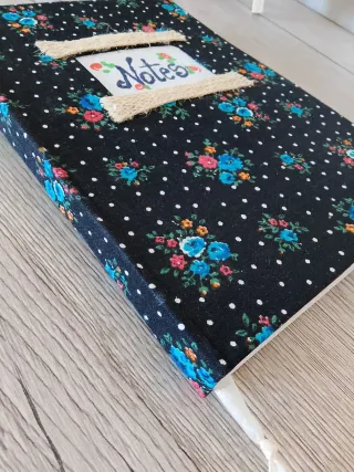 Quaderno A5 artigianale copertina stoffa