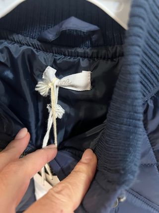 Giubbotto imbottito trapuntato blu