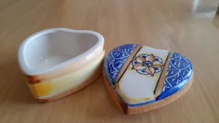 2 Scatoline Portagioie Porcellana