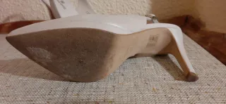 Zapatos de fiesta Gloria Ortiz blanco perlado 37