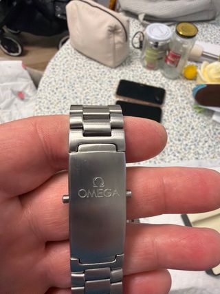 Reloj Omega Automático Azul y Plateado