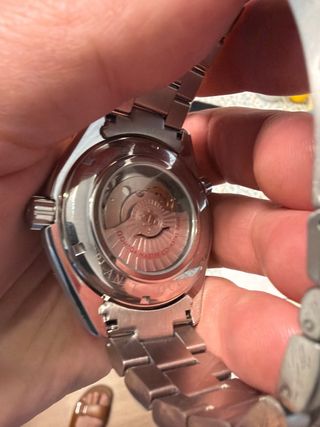 Reloj Omega Automático Azul y Plateado