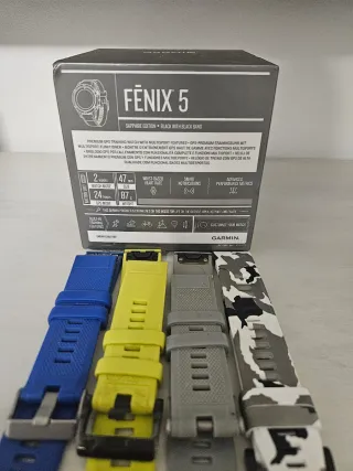 Garmin Fenix 5 Zafiro Negro/Plata.