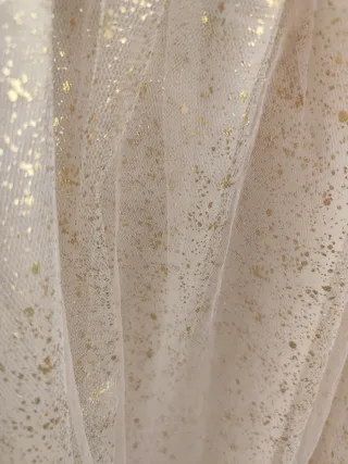 Vestido fiesta Disney dorado talla 9-10 y 3-4