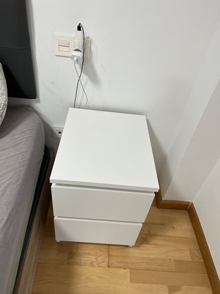 2 Comodini Malm Ikea Bianchi