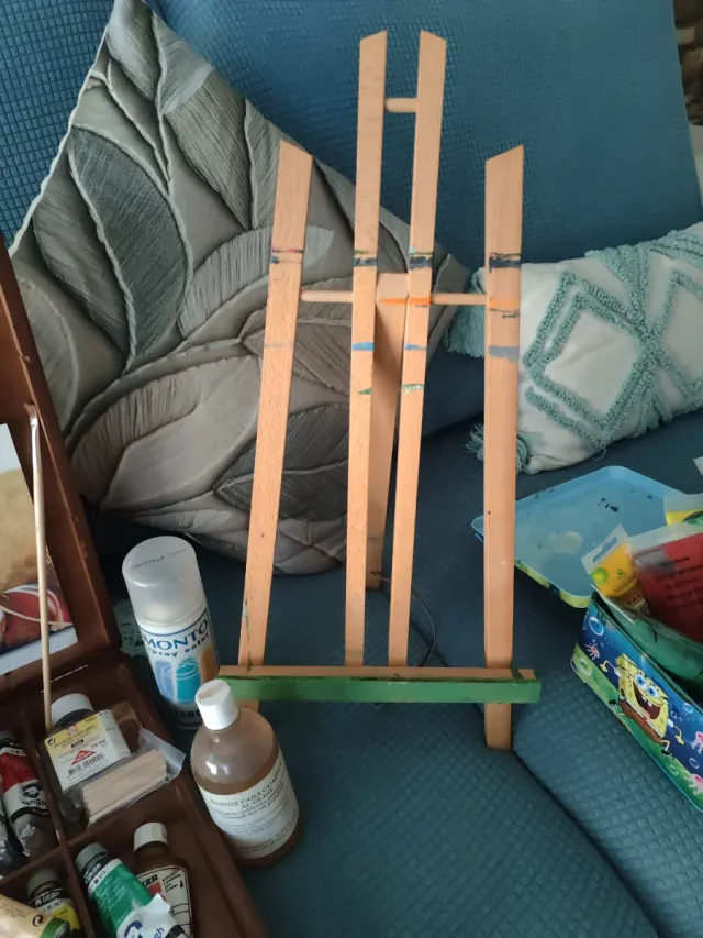 Maletín Van Gogh con caballete y pinturas acrílica