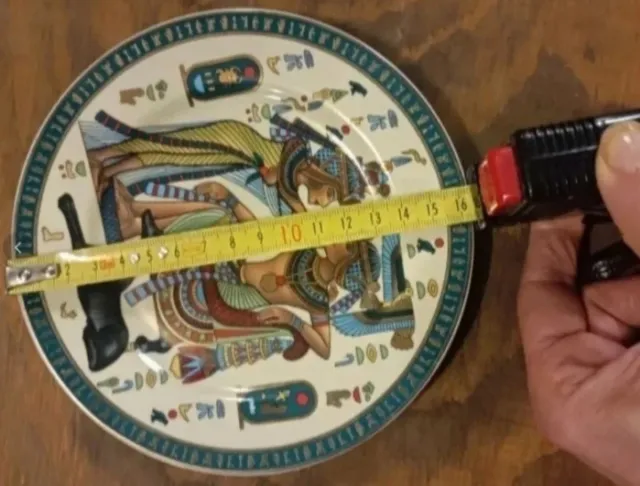 Piatto ceramica egiziana vintage diam 16