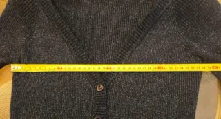 Chaqueta punto fiesta azul/plateado T.M