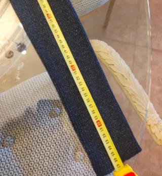 Chaqueta punto fiesta azul/plateado T.M