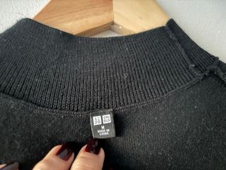 Vestido punto Uniqlo Negro Talla M