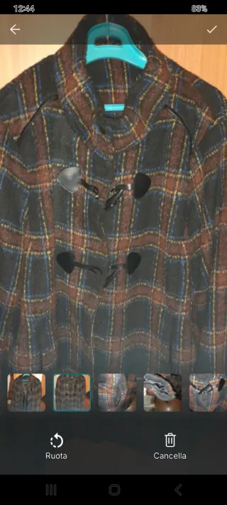 Giacca a quadri taglia L/XL