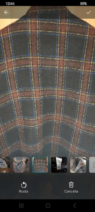 Giacca a quadri taglia L/XL