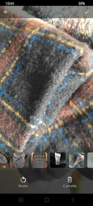 Giacca a quadri taglia L/XL