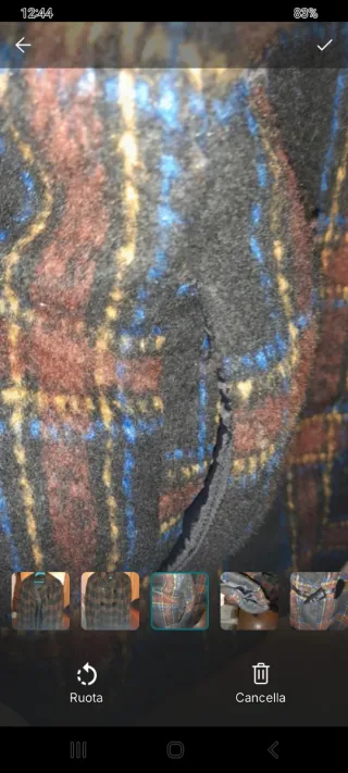 Giacca a quadri taglia L/XL