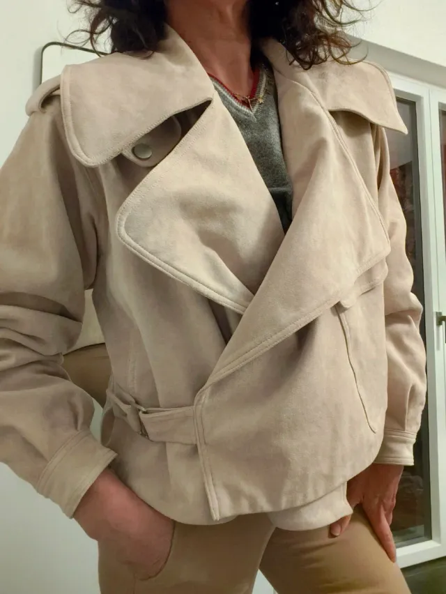 Giacca bomber beige