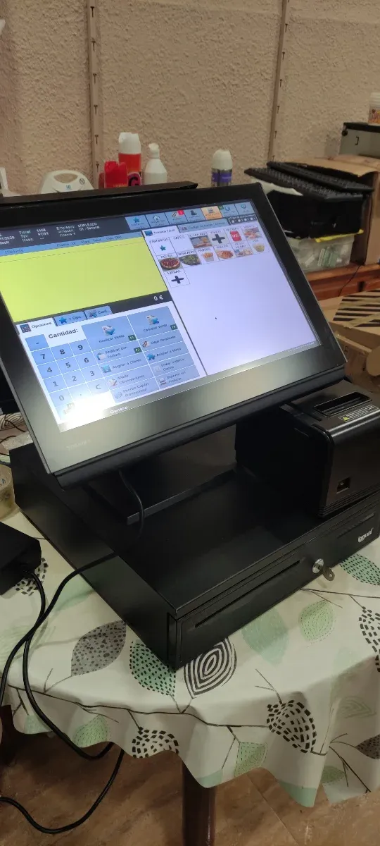 TPV Táctil con Cajón Portamonedas y Impresora