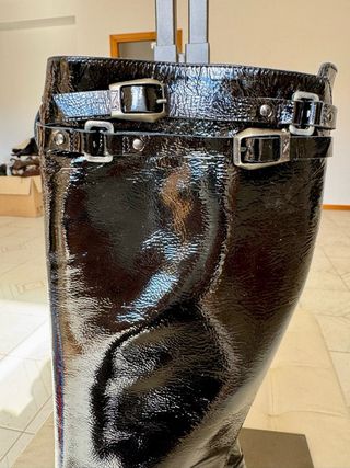 Stivali Nero Giardini neri vernice