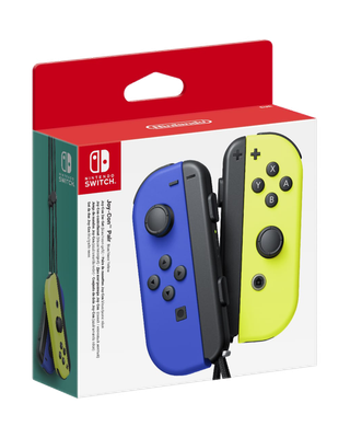 Mando Joy-Con - Azul / Amarillo Neon