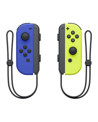 Mando Joy-Con - Azul / Amarillo Neon