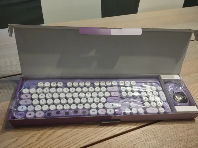 Teclado y Ratón Inalámbrico iTotal Morado