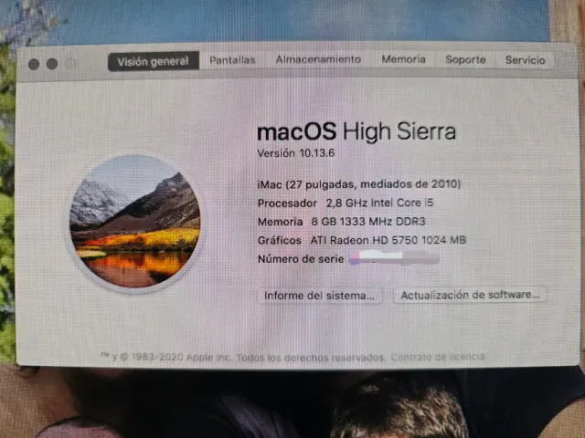 Imac 27 8GB RAM 1TB Disco Duro