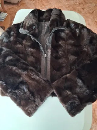 Cazadora de piel reversible