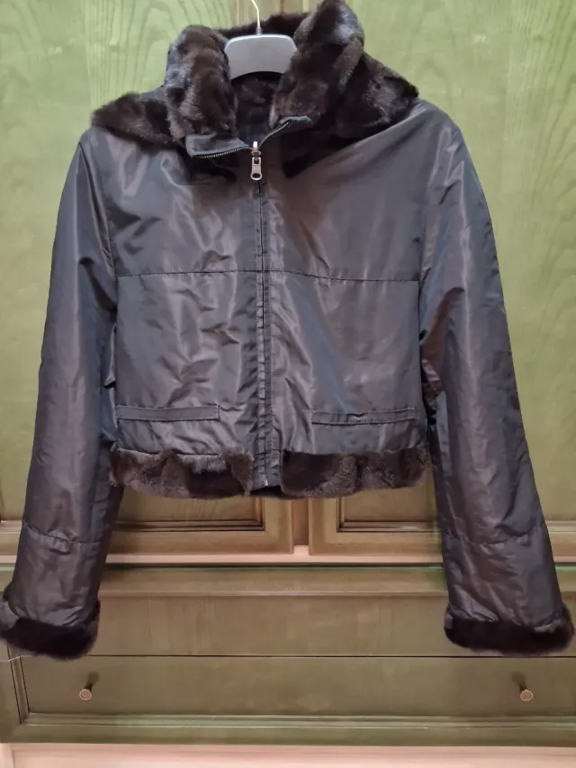 Cazadora de piel reversible